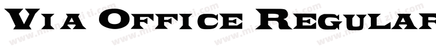 Via Office Regular字体转换